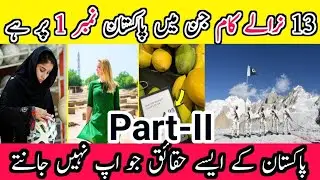 13 Unique Facts of Pakistan | No. 1 | Highest ATM In the World | Part-II | Knowledge Industry