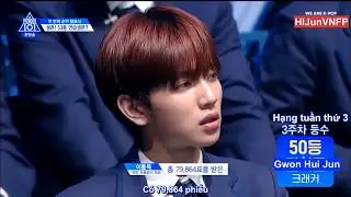 [VIETSUB] Cre.ker Gwon Hui Jun ProduceX101 EP.05 Cut
