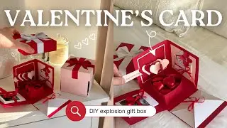 DIY Valentine's Gift Box Card Tutorial &hearts;️