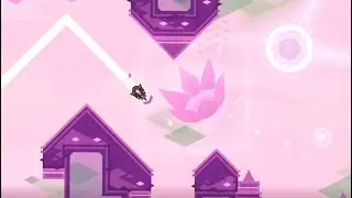 Pink Sunrise 100% by wiktord (Geometry Dash)