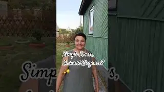Linen Love ASMR: Handmade Dress & Tie-Top Set | Versatile & Chic! #shorts #OutfitInspiration #asmr