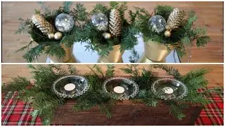 Arranjos decorativos natalino - centro de mesa -2 sugestões