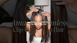 These AMAZON CLIP-INS are UNDETECTABLE! #amazon #amazonfinds #amazonmusthaves #hair #hairextensions