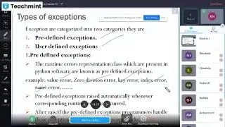 types of exception in Python