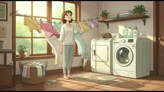 Laundry Day | Calm Ghibli-Style Anime 🧺✨