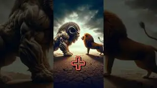 Behemoth + Lion #shortsfeed  #animals #hybridanimals #hybridanimalfusion# #animalfusion#aishorts