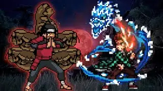 Senju Hashirama V2 OP VS Tanjiro Chaos OP in Jump Force Mugen