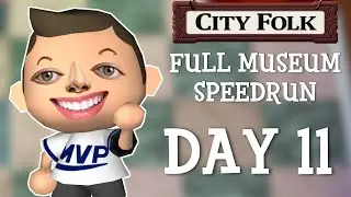 Animal Crossing CITY FOLK Full Museum Speedrun - Day 11 | !CFroute