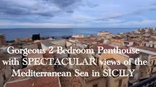 Фантастический пентхаус с 2 спальнями и захватывающим видом на Средиземное море на Сицилии выстав...