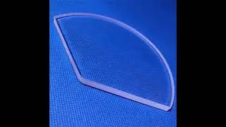 Transparent fan-shaped quartz glass plate--Luverre Quartz #quartzglass #quartzfactory #quartz