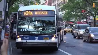 NOVABUS LFSA ARTICULATED BUS VIDEO COMPILATION