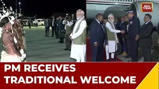 Prime Minister Narendra Modi Accorded The Guard Of Honour At Port Moresby In Papua New Guinea