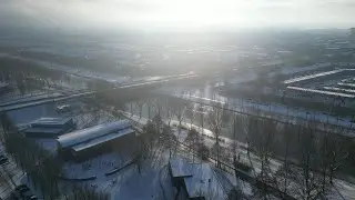 Almere Tussen de Vaarten - Snow Day | 4K Drone