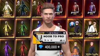 NOOB 👉 TO 👉 PRO🤑 SPEND 400,000💎 IN NEW ACCOUNT LEVEL 1 FREE FIRE⚡️