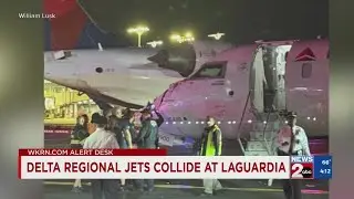 Delta regional jets collide at LaGuardia