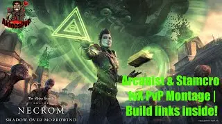 ESO: Necrom/Scribes of Fate: ARCANIST & Stamcro 1vX PvP | Build links inside! |#arcanist #eso #pvp