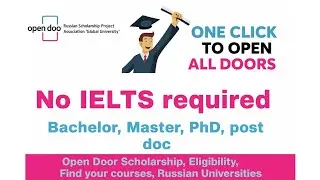 All about Open door Scholarship | Russian Universities | Eligibility | Benefits | Courses 🇷🇺🇵🇰