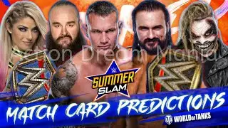 WWE SUMMERSLAM 2020 Match Card (V2) | Updated Match Card Predictions | Action Dream Mania