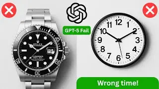 GPT-5 fails to generate analog clock images with correct time