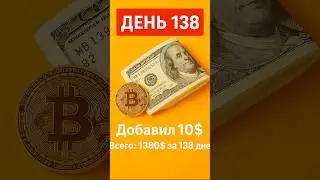 День 138. Каждый день инвестирую по 10$ в #crypto #bitcoin #meme #bitget #биткоин #крипта #defi