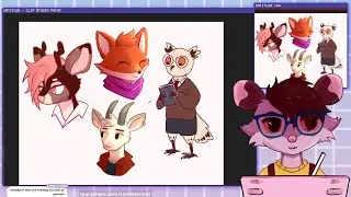 Art Block, Portraits, and New Owl OC