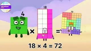 Master Multiplication: Unlock the Secrets of Numberblocks' 18 Times Table @preschoollearning110