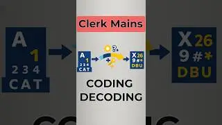 Coding Decoding | Clerk Typist Mains | #reasoningtricks #reasoning #mpsccombined #mpsc