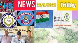 26 September 2025|THUSOH LAHKHOM/LHSKUKITIMES/DAILY NEWS READER'S