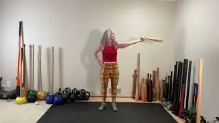 Indian Club Basics ~ Single club full-circle simple pattern flow.