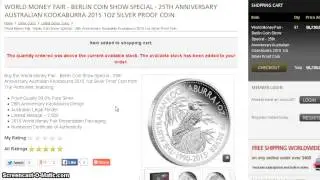 2015 Proof Kookaburra Berlin Show Coin on Sale! Low Stock. Hurry!
