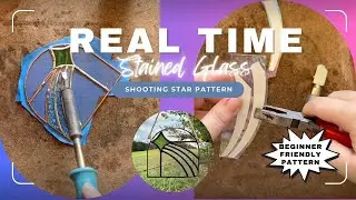 Real Time Stained Glass Making Of A Shooting Star Beginner Friendly Pattern