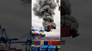 💥Dangerous Jobs: Unloading Huge Container Ships at the Wharf!