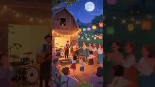 Magical Night in the Countryside , Music, Dance & Village Festival Under the Moonlight 🌙🎶 #rural