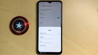 Number of badges or dots that notify apps on OPPO A16k Android 11
