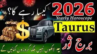 Taurus 2026|Yearly Horoscope|Burj Sor|vrshabh raashi 2026 |Hindi Urdu|2026 Reading Taurus star Sign|