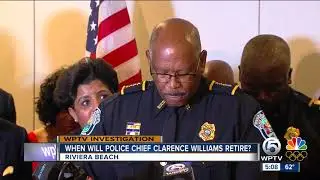 When will police chief Clarence Williams retire?