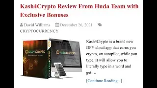 Kash4Crypto Review - Overview Video