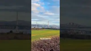 Forth road bridge #scotland #travel #alba #nature #shorts #fyp #explore#adventure#bridge #bench #sky