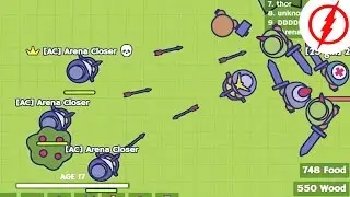 MooMoo.io PLAGUE MASK TEAM vs ALL | Domination in the Server