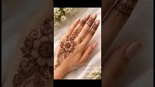 Easy Arabic Backhand Henna Design  #henna #fasion #2026 #mehndi #shorts