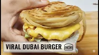 Dubai's Viral Paratha Chicken Smash Burger Recipe