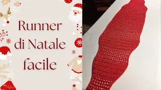 Runner di Natale all’uncinetto | Tutorial facile e veloce.