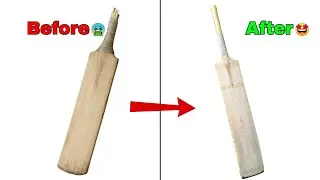How to restore Broken Bat Handle | How I repair old Cricket Bat 🧑&zwj;🔧