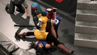 (IronWoman Rematch) Bulma (Namek) Vs ChiChi WWE 2K23 #bikini #wwe #diva #wwe2k24 #vixen