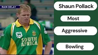 Shaun Pollock Most Aggressive Bowling - Shocking Outswing and Inswing with the New Ball.