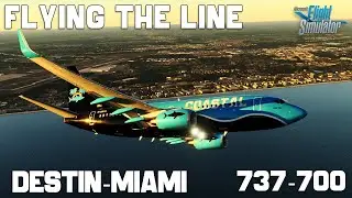 Full Flight: Destin to Miami in PMDG 737-700 | MSFS Realism