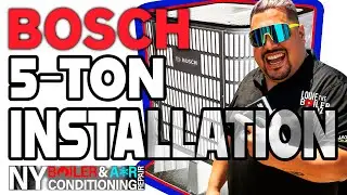 Bosch 5 Ton Heat Pump Install | R454B Central Air System | Full HVAC Upgrade by Louie The Boiler Man