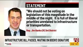Infrastructure bill passes, awaits Biden signature
