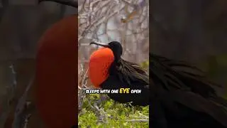 This bird sleeps with one eye open