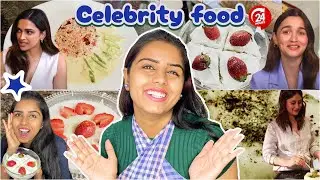 Eatiny Only Celebrity Viral Food for 24 hour Challenge